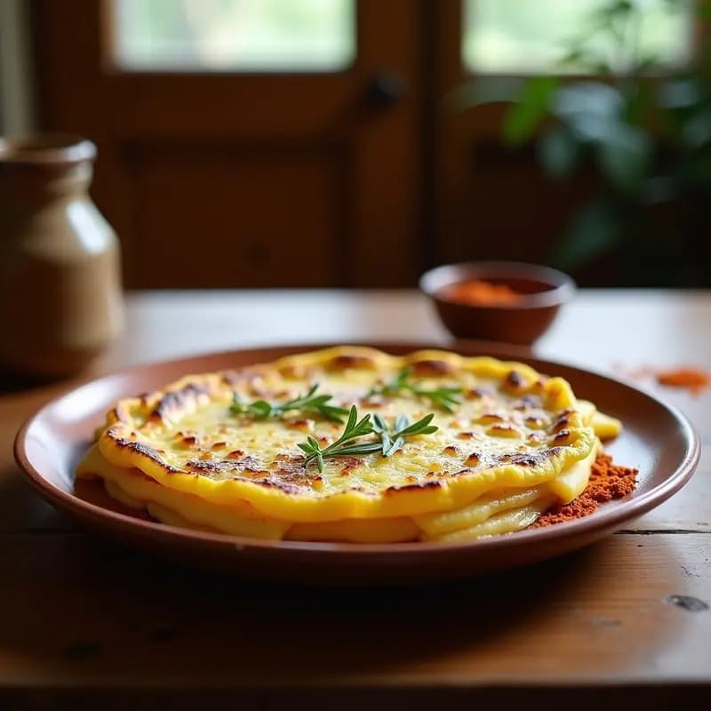 Tortilla de Patata y Puerro con Queso Idiázabal: Receta Vasca con Toque Ahumado
