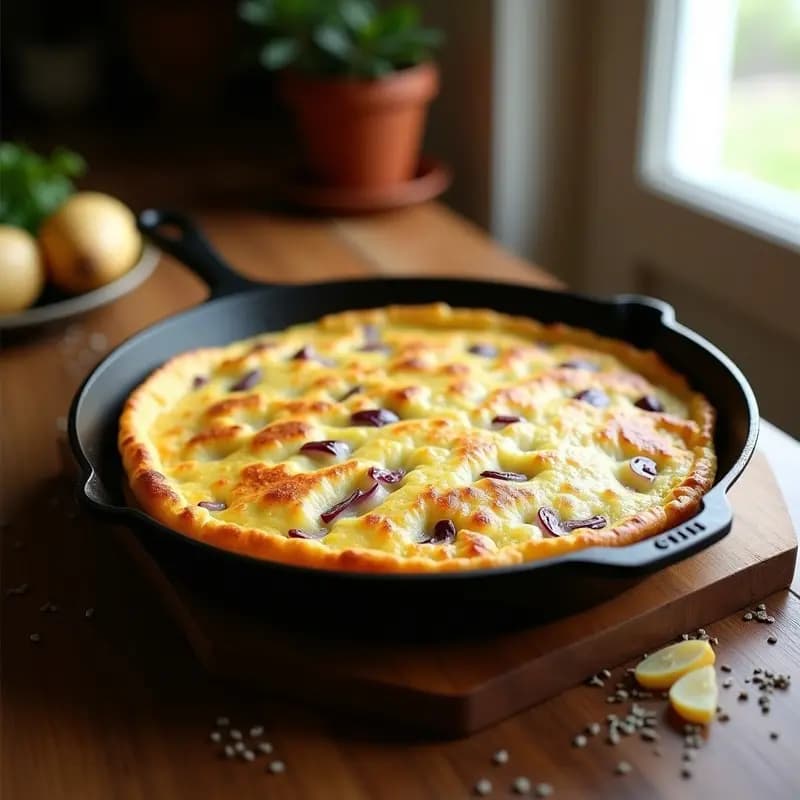 Tortilla de Patata con Harina de Trigo Sarraceno: Receta Sin Huevo y Alta en Proteína