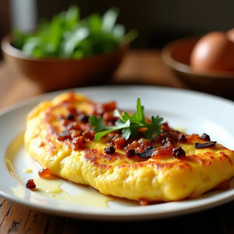 Tortilla de Patata con Trufa: Receta en Airfryer Baja en Grasas y Sin Freír