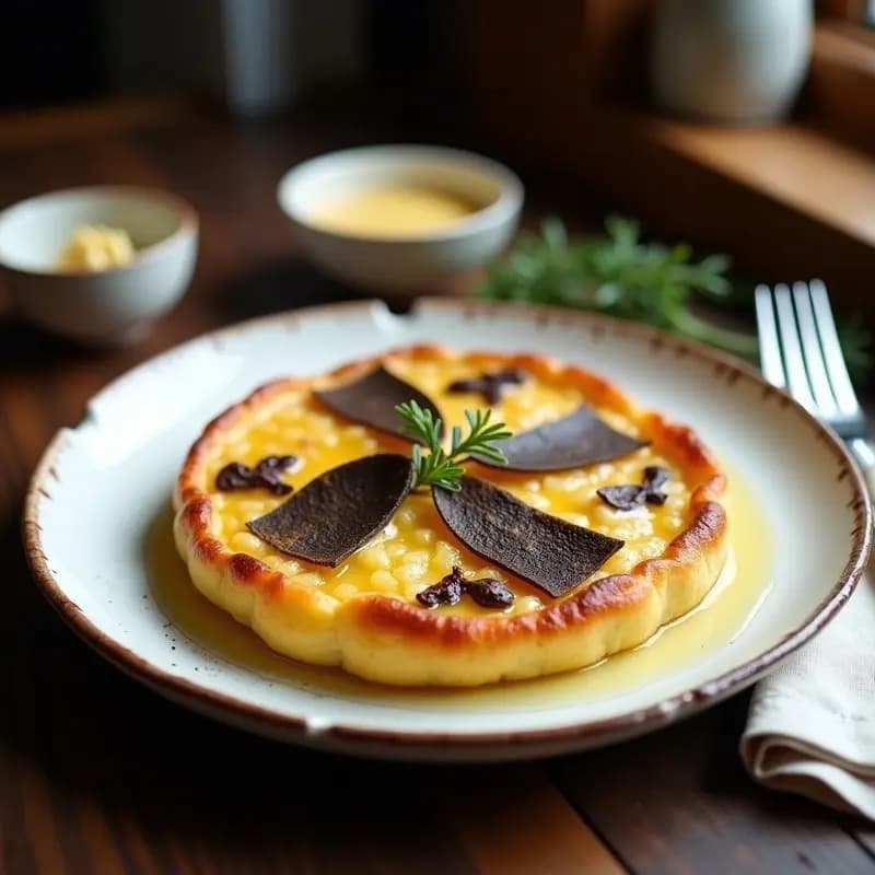 Tortilla de Patata con Trufa y Foie Gras: Receta Española de Autor para Impresionar