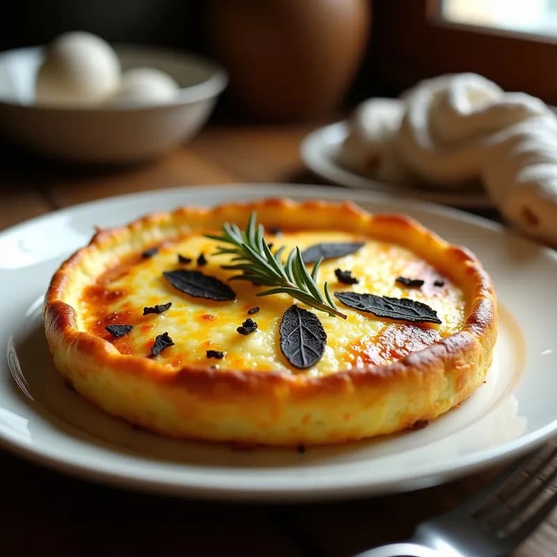 Tortilla de Patata con Trufa Negra: Receta en Horno Crujiente y Aromática