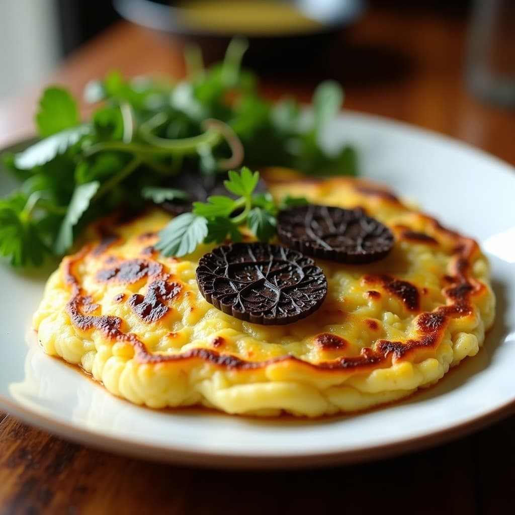 Tortilla de Patata con Trufa Negra: Receta Keto Fácil y Bajo en Carbohidratos