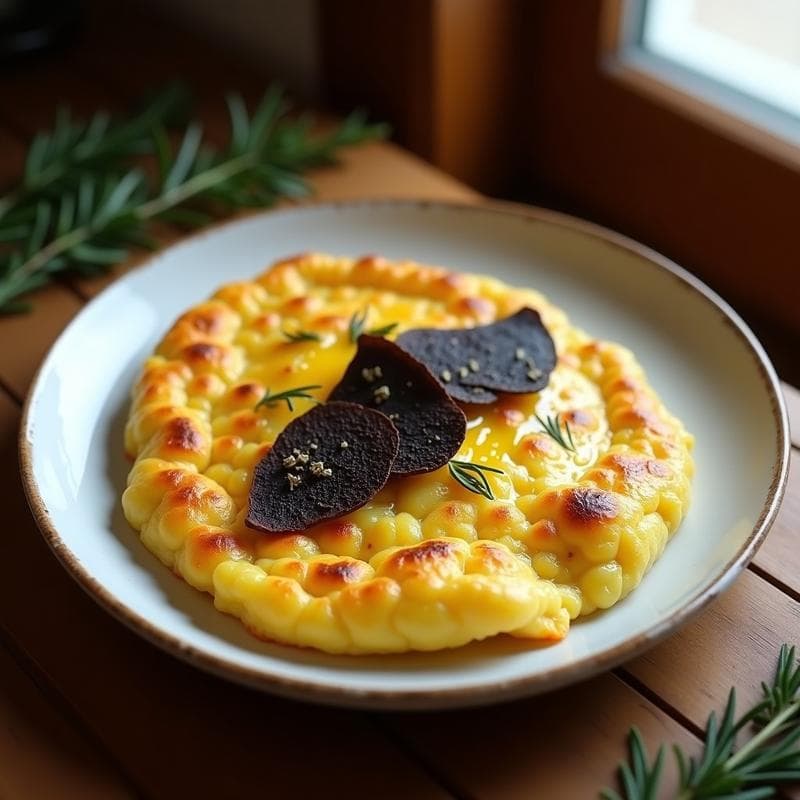 Tortilla de Patata con Trufa Negra: Receta en Olla Exprés Ultraesponjosa