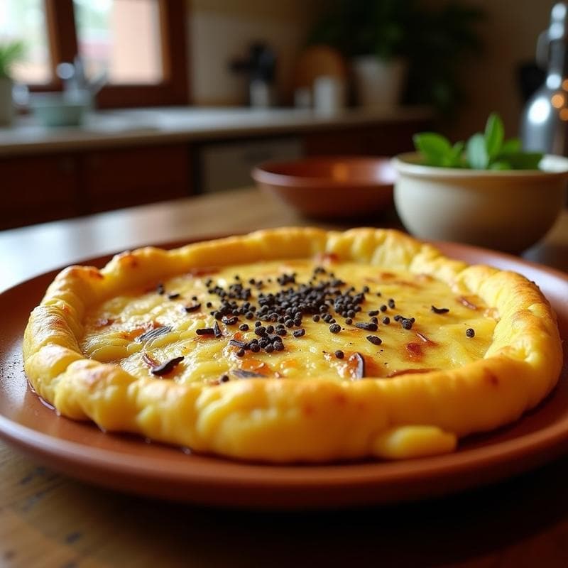 Tortilla de Patata con Trufa: Receta en Ollas Superpuestas con Aroma Gourmet en 30 Minutos