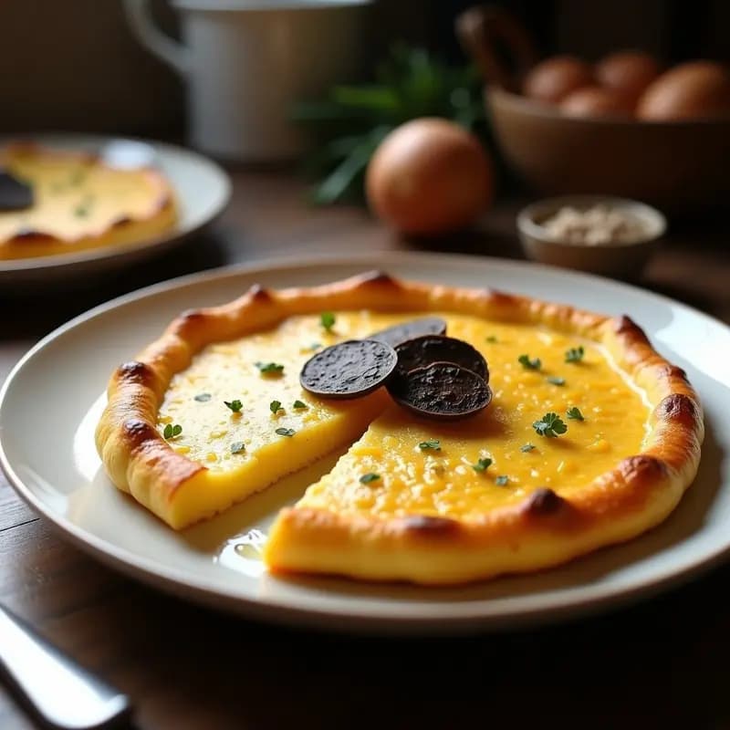 Tortilla de Patata Trufada: Receta Rápida en Olla a Presión con Aroma a Bosque