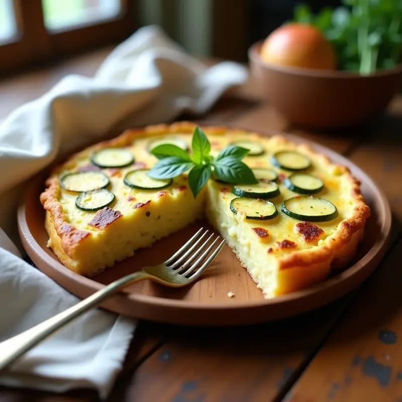 Tortilla de Patata y Zucchini sin Cebolla: Receta Esponjosa y Ligera en 20 Minutos