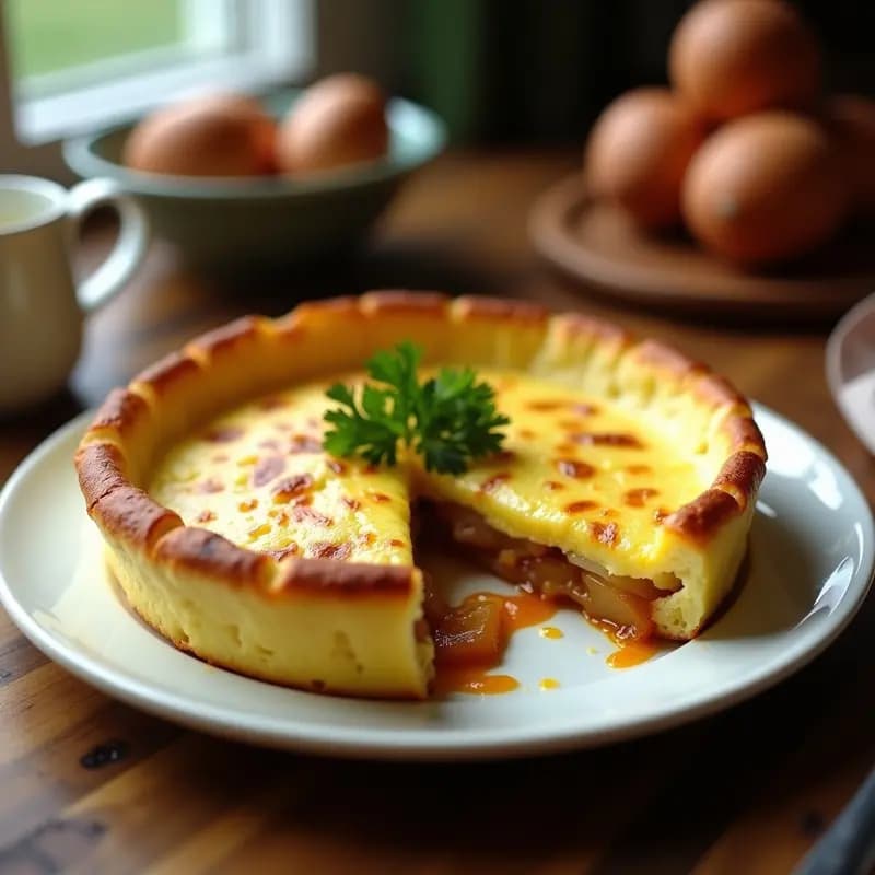 Tortilla de Patatas con Cebolla Caramelizada al Horno: Receta Sin Voltear y Más Esponjosa