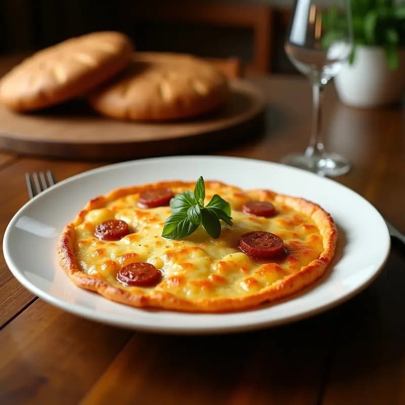 Tortilla de Patatas con Chorizo y Queso Fundido: Desayuno Contundente