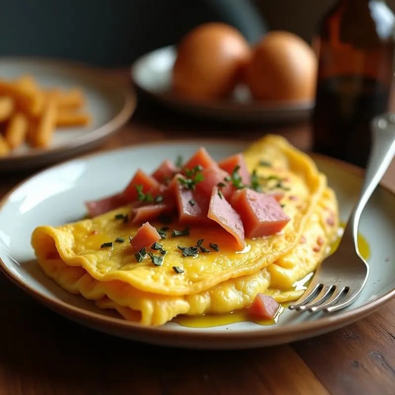 Tortilla de Patatas con Jamón Serrano, Queso Manchego y Trufa: El Desayuno de Lujo que mereces