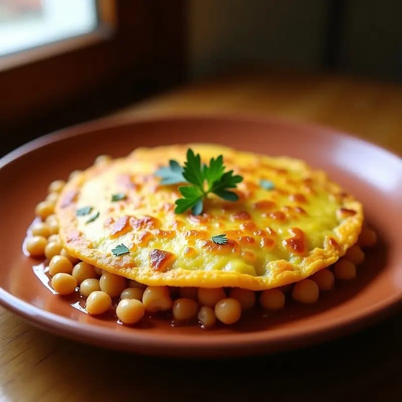 Tortilla de Patatas con Puchero de Garbanzos: Receta de Aprovechamiento Castellana