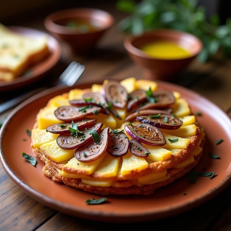 Tortilla de Patatas con Trufa Negra: Receta en Ollas Superpuestas Sin Vigilar y Ultraaromática