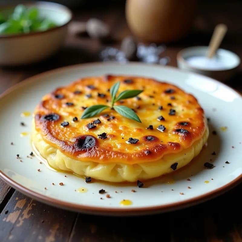 Tortilla de Patatas con Trufa Negra: Receta en Thermomix y Textura Cremosa