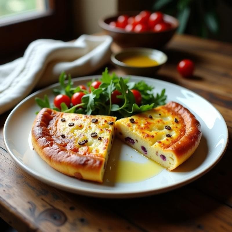 Tortilla de Patatas Trufada: Receta en Ollas Superpuestas Sin Vigilar con Aroma a Bosque