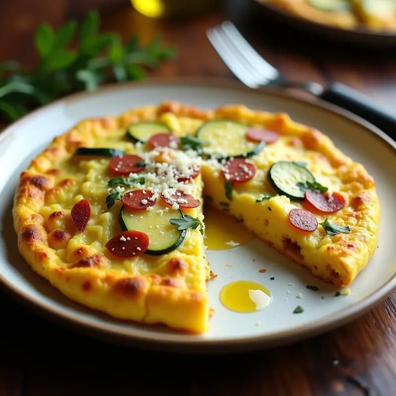 Tortilla de Patatas y Zucchini Keto: Receta Baja en Carbohidratos y Alta en Proteína
