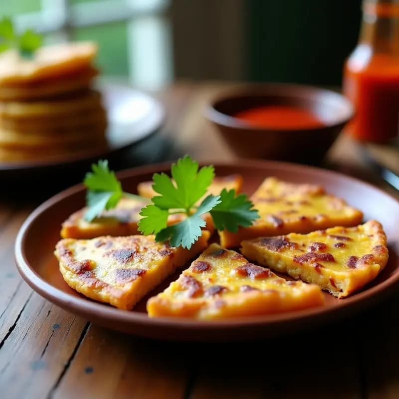 Tortilla de Plátano Macho y Cebolla Morada: Desayuno Filipino Crujiente y Dulce