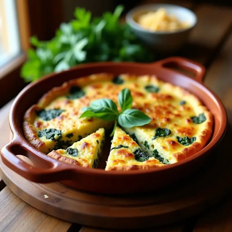 Tortilla de Sachs: Receta Judía Sefardí con Espinacas y Queso