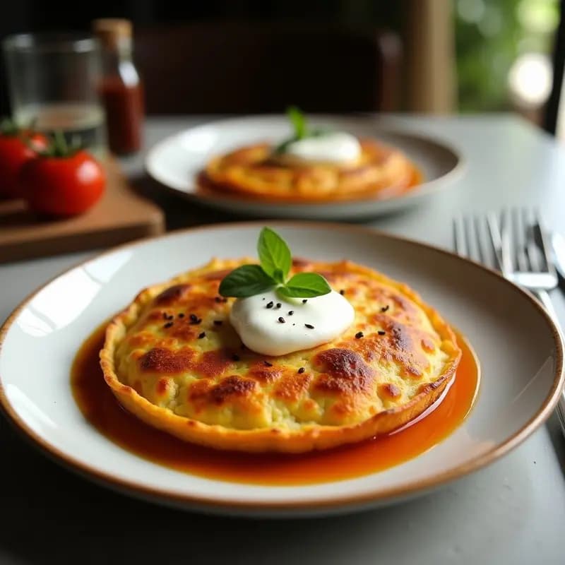 Tortilla de Sacromonte: Receta Granadina con Sesos y Mollejas en Sartén Antiadherente