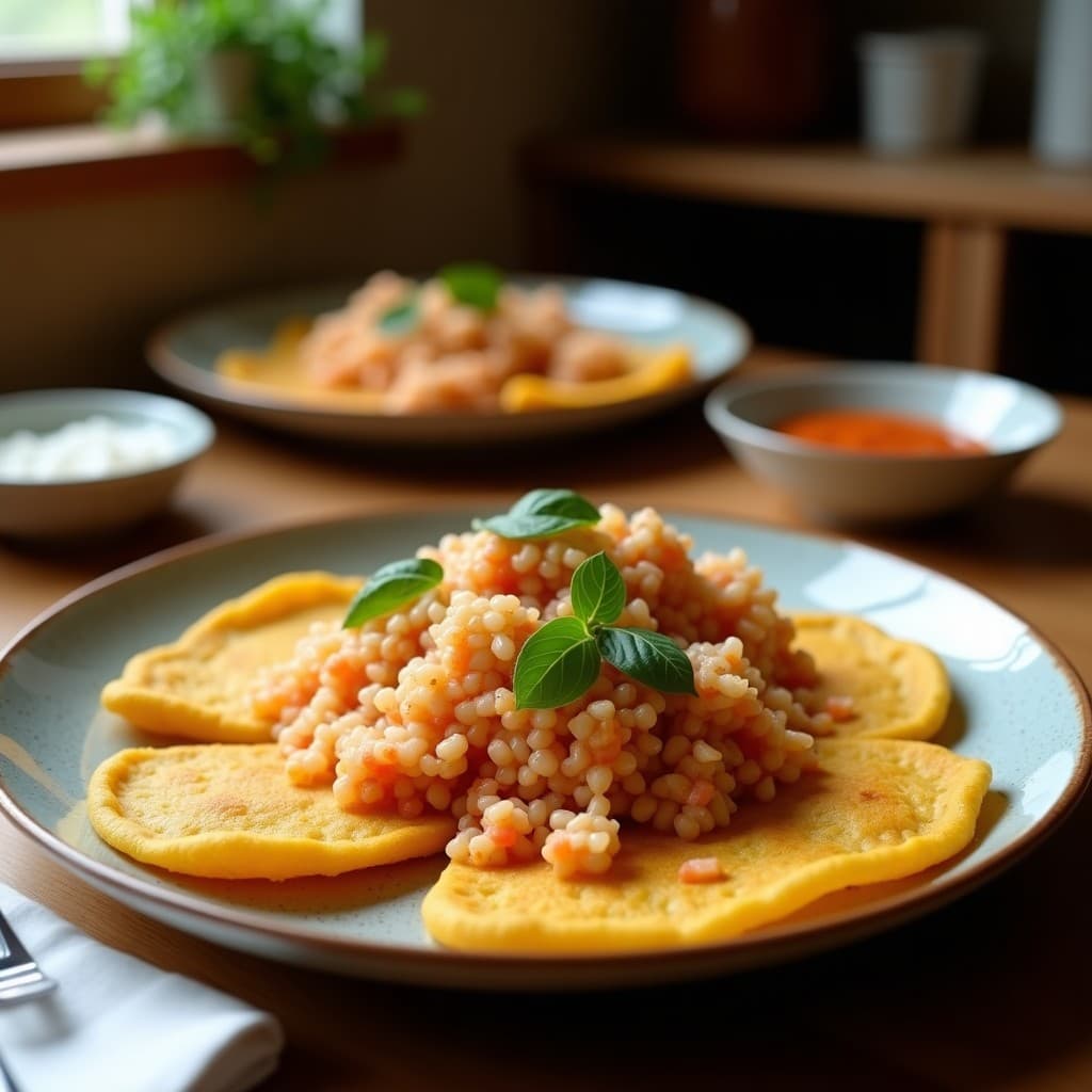 Tortillas de Harina de Arroz con Espárragos Trigueros y Salsa de Soja: Receta Sin Gluten en 15 Minutos