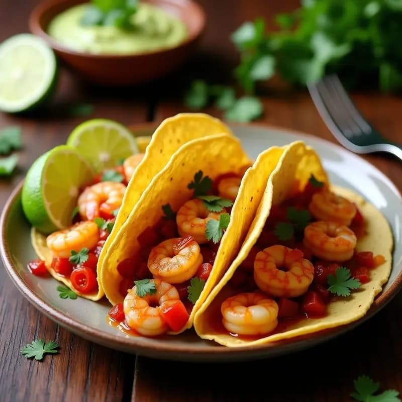 Tortillas de Camarón al Ajillo Picante: Receta Rápida y Llenas de Sabor en 15 Minutos