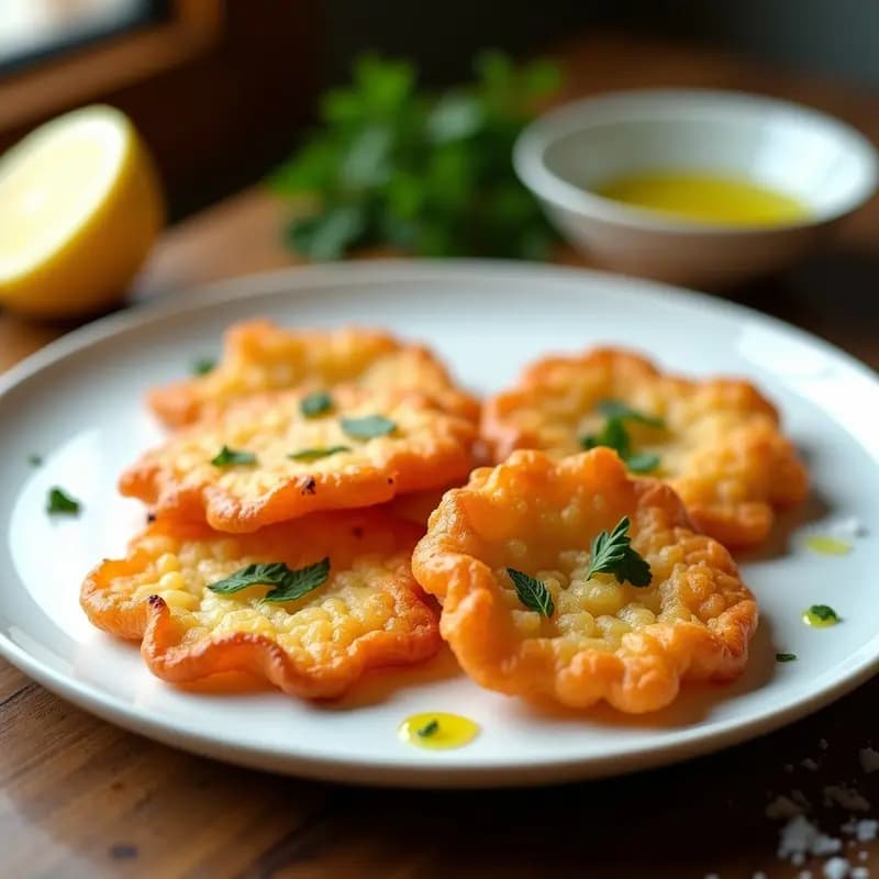 Tortillitas de Camarones con Ajo y Perejil: Receta Española Crujiente y Sin Harina