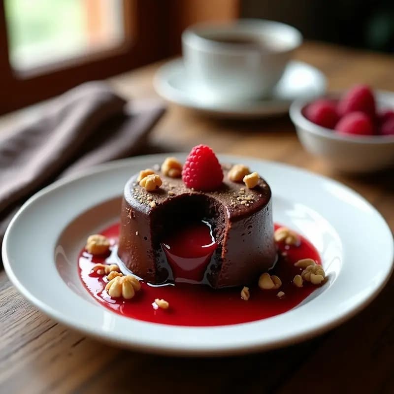 Tortino de Chocolate y Avellanas con Corazón Líquido: Postre Italiano en Thermomix