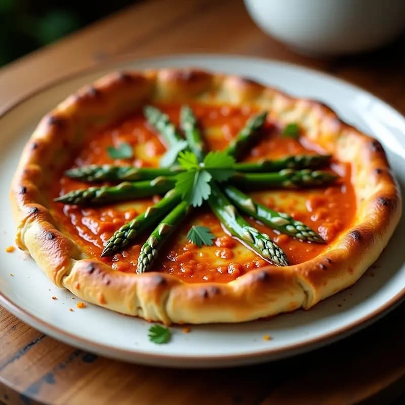 Tortita de Socarrat con Espárragos y Romesco: Receta Valenciana Sin Gluten