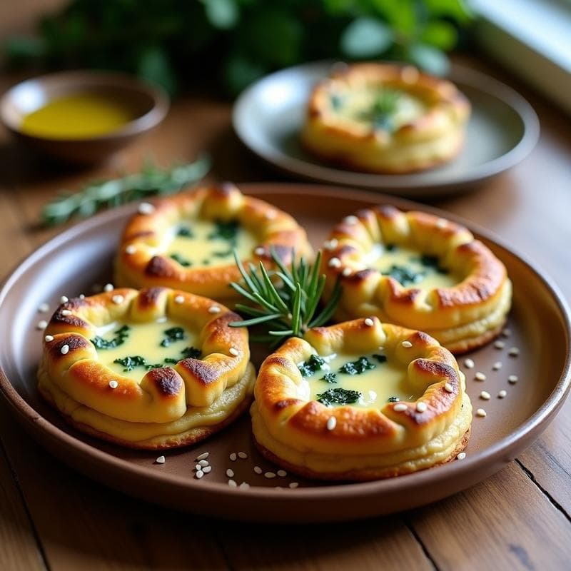 Tortita de Socarrat con Espinacas y Queso de Almendras: Receta Valenciana Vegana en Airfryer