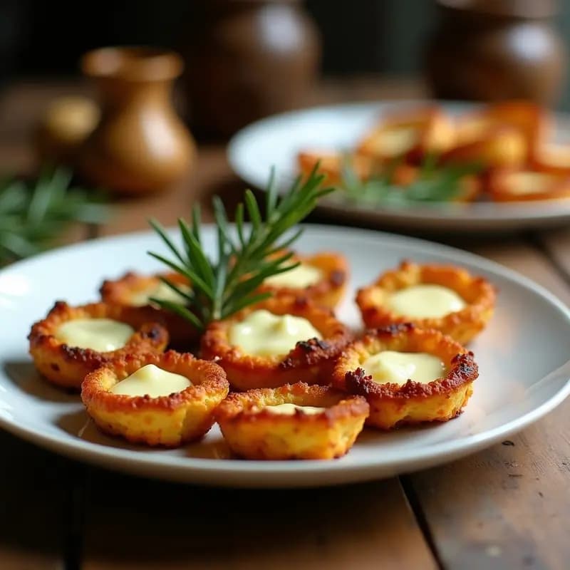 Tortitas de Ajo Negro y Queso de Cabra: Receta Crujiente y Gourmet en 15 Minutos