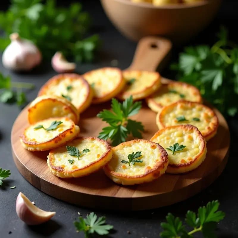 Tortitas de Ajo y Perejil en Thermomix: Receta Crujiente y Sin Fritura en 15 Minutos