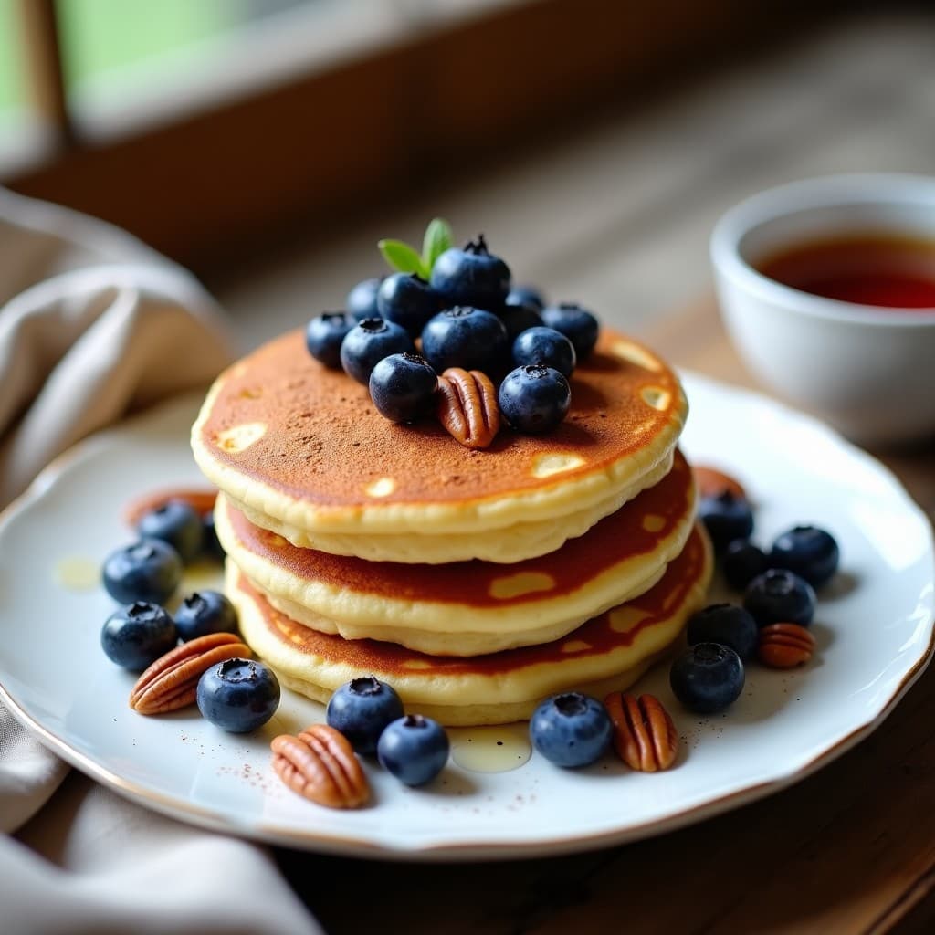Tortitas de almendra y arándanos: Desayuno keto sin horno con toque crujiente