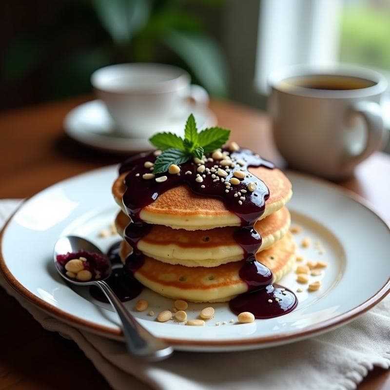 Tortitas de Harina de Almendra y Puré de Ciruela: Desayuno Francés Keto y Sin Gluten