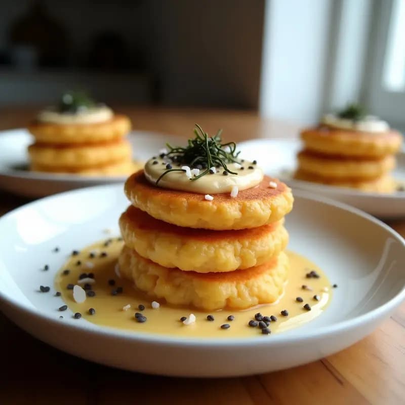 Tortitas de Arroz Inflado con Mantequilla de Almendra: Desayuno Coreano Crujiente y Keto