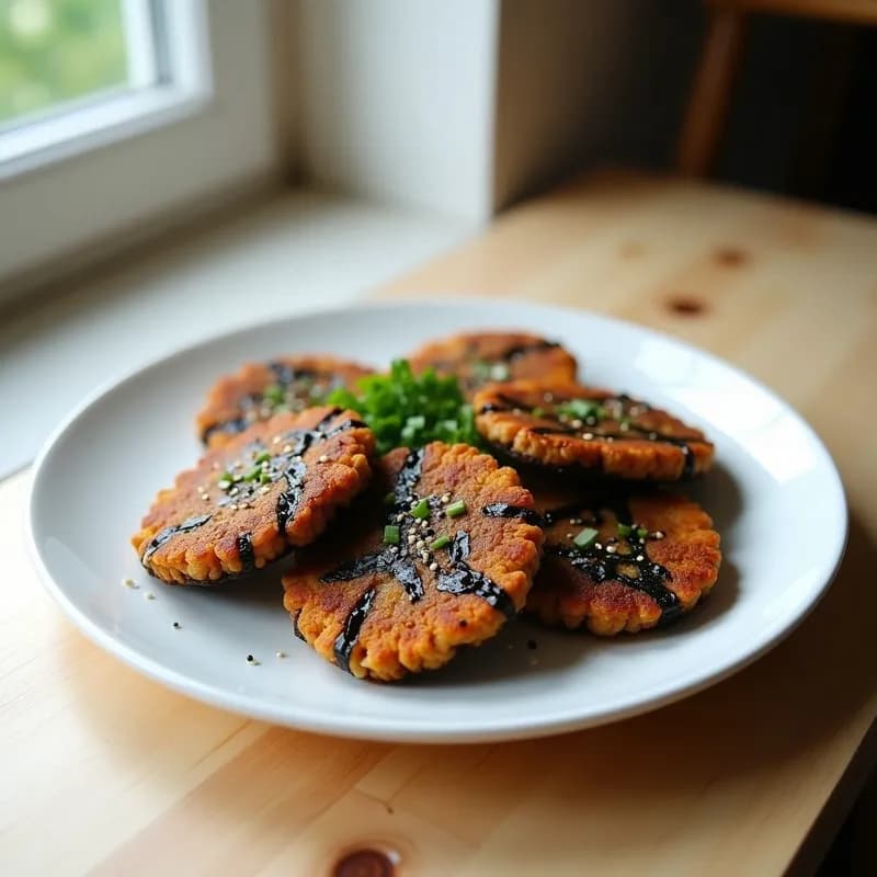 Tortitas de Arroz Negro con Algas Nori: Receta Crujiente y Alta en Proteína en 20 Minutos