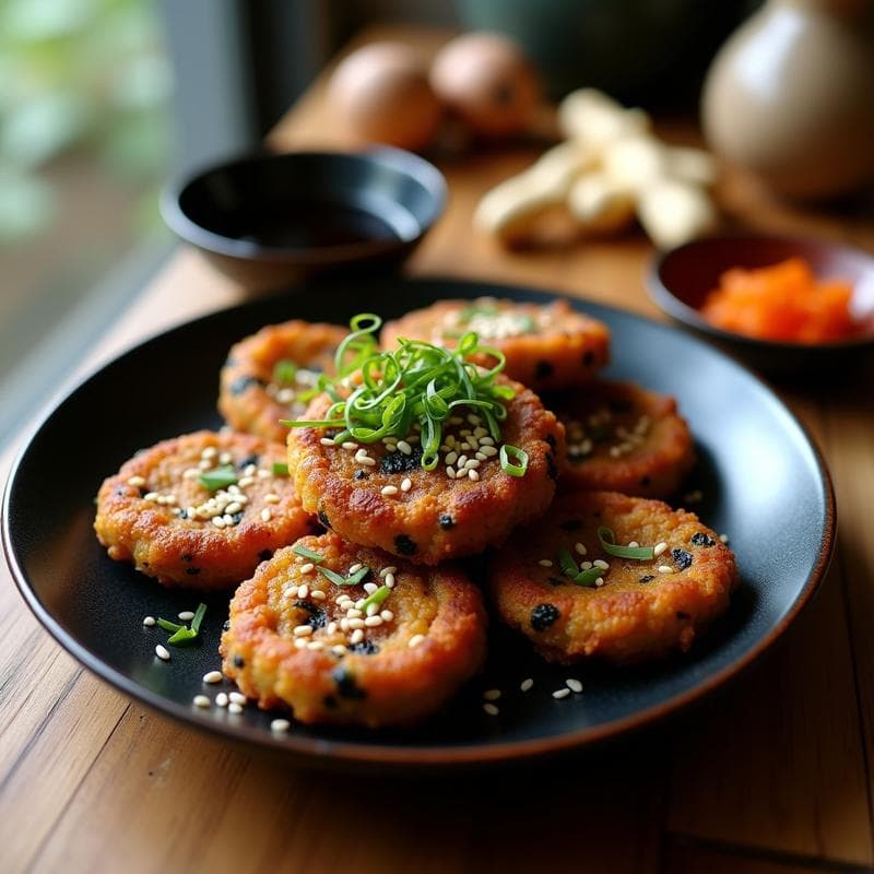 Tortitas de Arroz Negro con Algas: Receta Japonesa Alta en Yodo y Sin Gluten