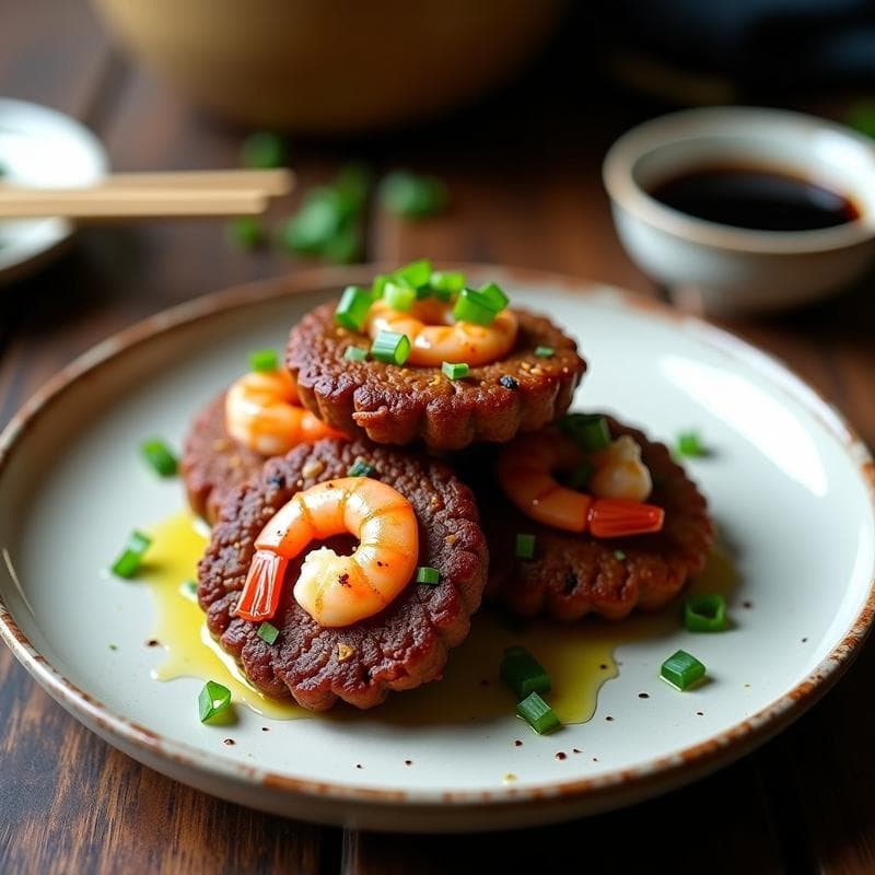 Tortitas de Arroz Negro con Gambas: Receta en Thermomix Ultracremosa y en 20 Minutos