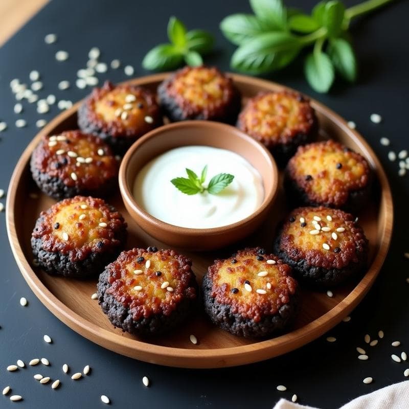 Tortitas de Arroz Negro Veganas: Receta Crujiente en Airfryer con Toque Umami