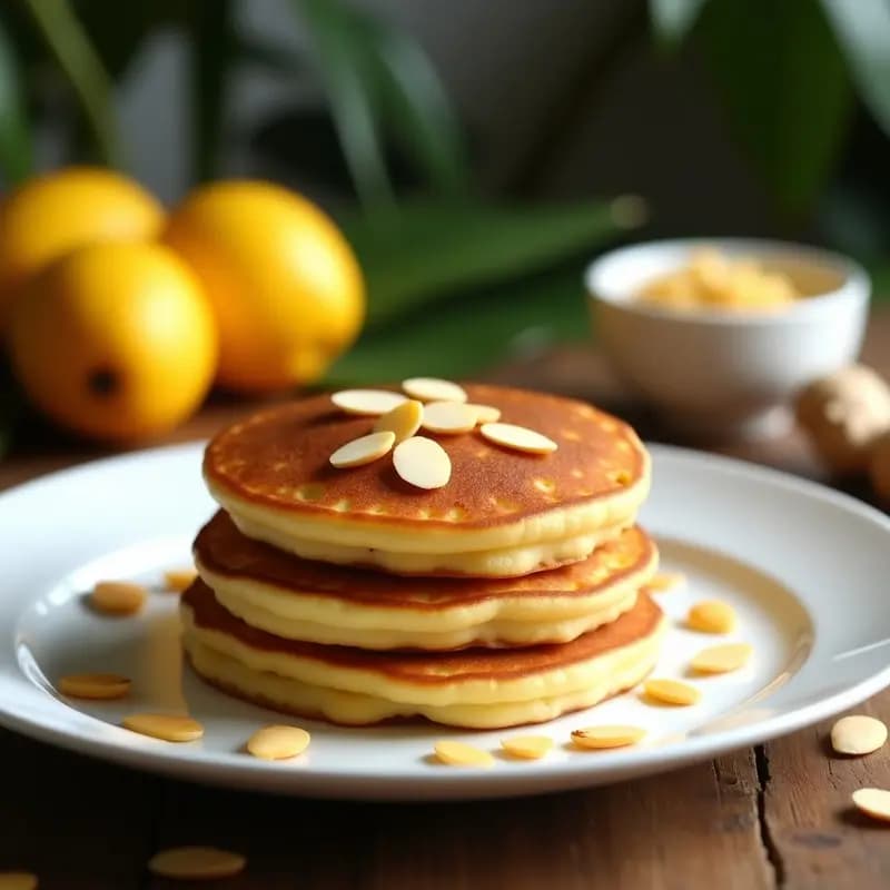 Tortitas de Bilimbi y Jengibre: Receta Tropical Sin Gluten en 20 Minutos
