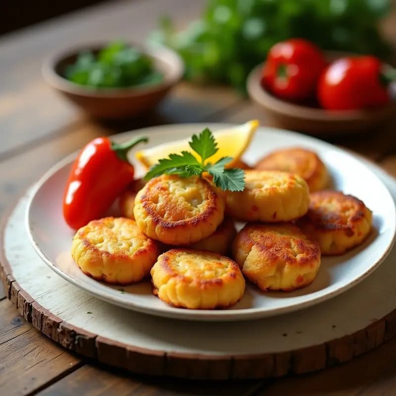Tortitas de Bacalao con Pimientos Asados: Aperitivo Vasco Fácil y Rápido