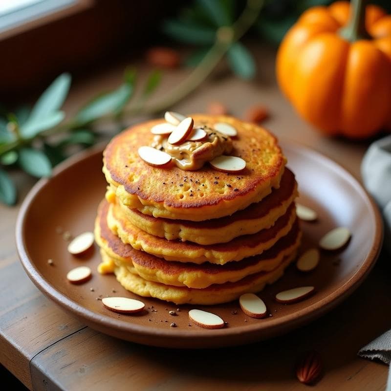 Tortitas de Quercus (Bellota) y Calabaza Kabocha: Desayuno Keto y Sin Harina con Toque Terroso