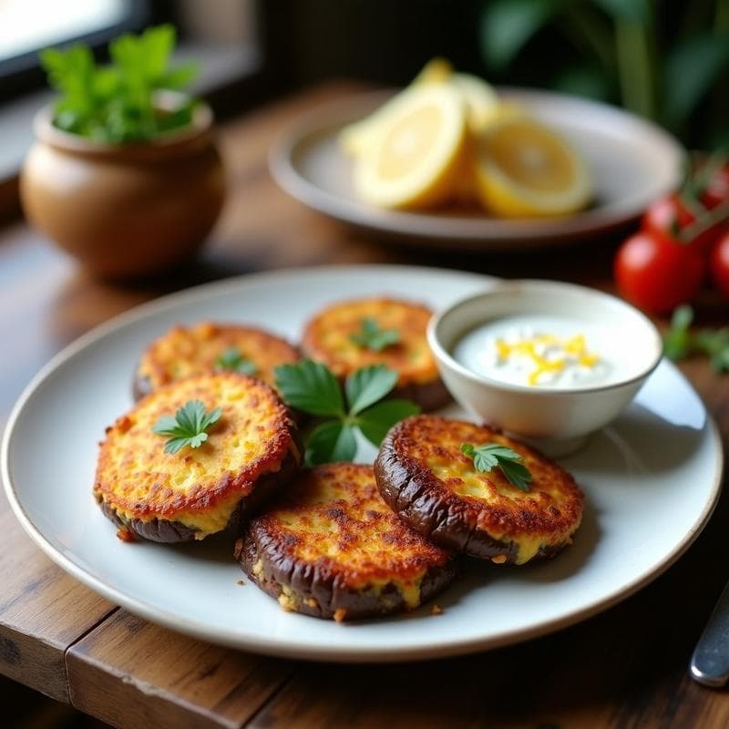 Tortitas de Berenjena y Parmesano: Receta Crujiente en Airfryer sin Rebozado