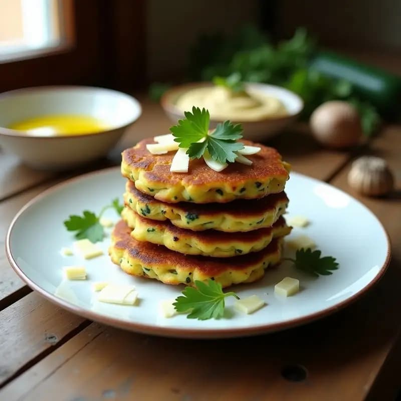 Tortitas de Calabacín y Ajo Negro en Thermomix: Receta Ligera y Sin Harina en 20 Minutos