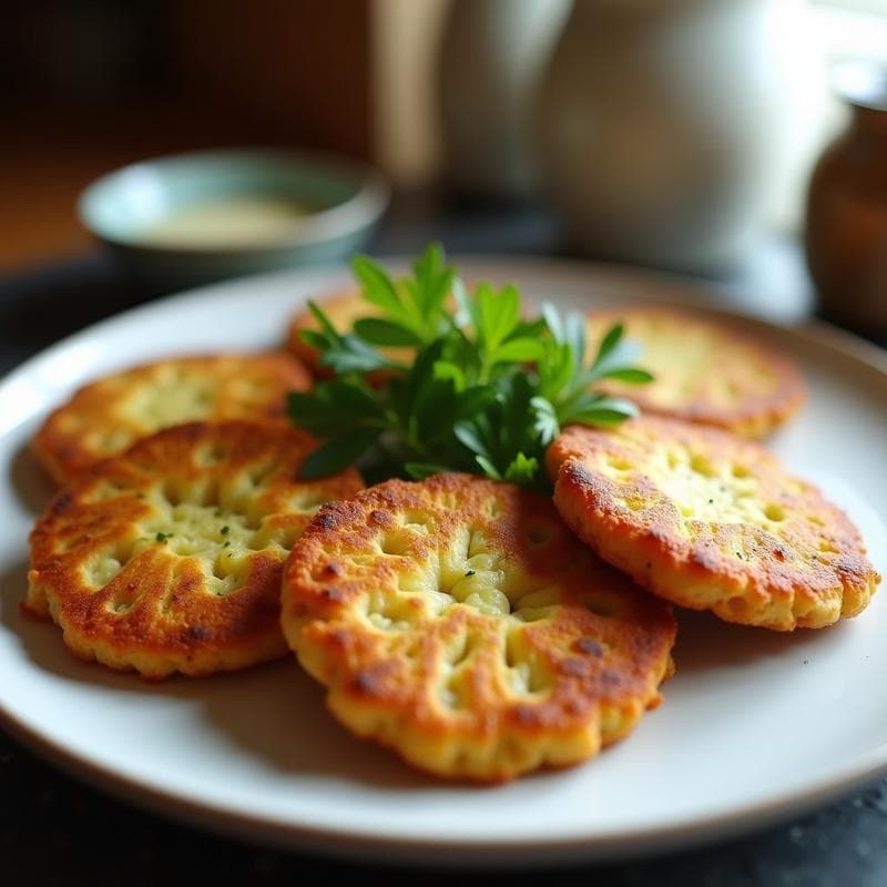 Tortitas de Calabacín y Queso Halloumi: Entrante Mediterráneo Sin Gluten en Airfryer