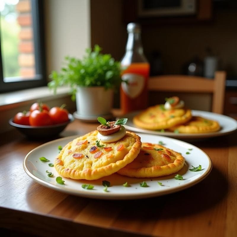 Tortitas de Calabacín y Queso de Almendras: Desayuno Sin Lactosa y Alto en Proteína en Airfryer