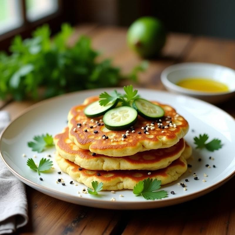 Tortitas de Calabacín y Queso de Anacardos: Desayuno Keto Sin Lácteos en 10 Minutos