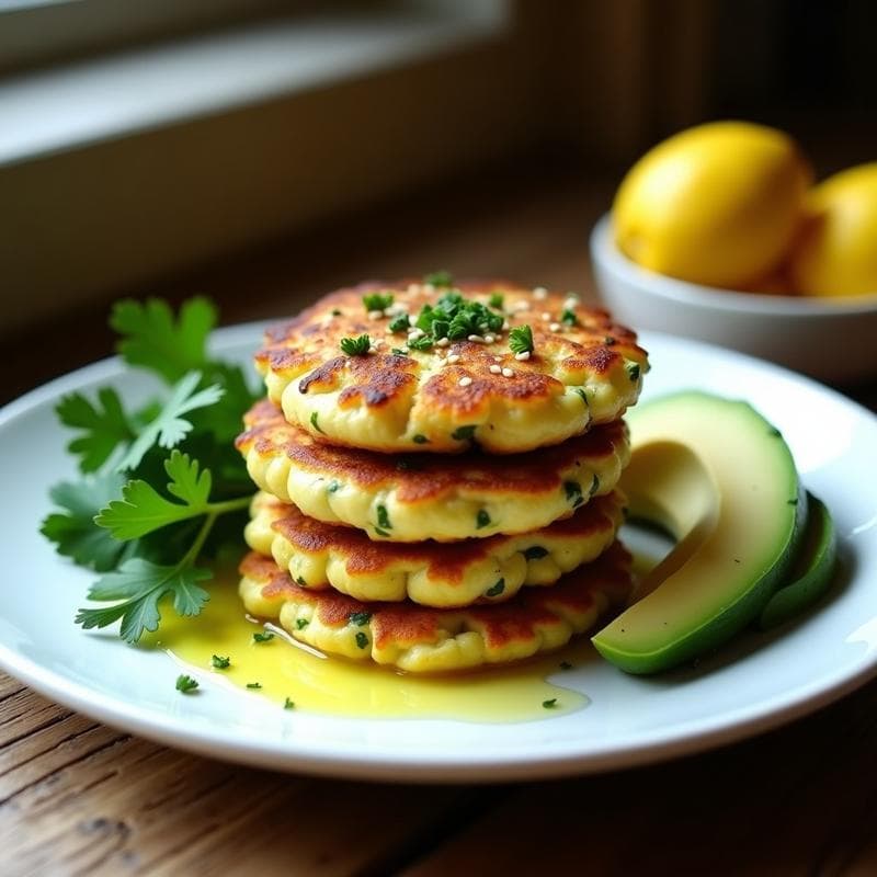 Tortitas de Calabacín y Queso de Cabra: Desayuno Sin Gluten y Alto en Proteínas