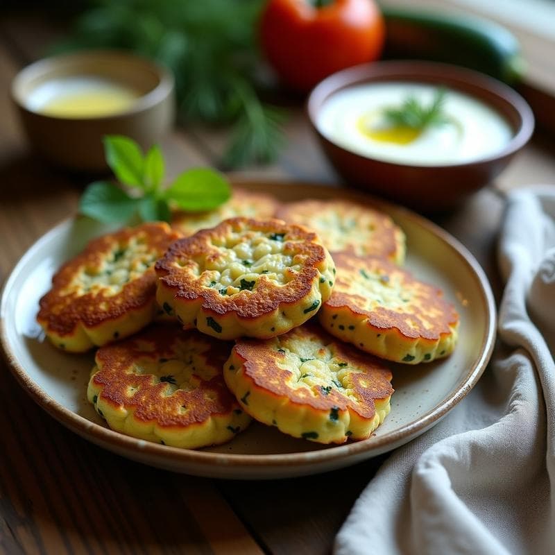 Tortitas de Calabacín y Queso Feta al Horno: Receta Sin Freír y Crujiente