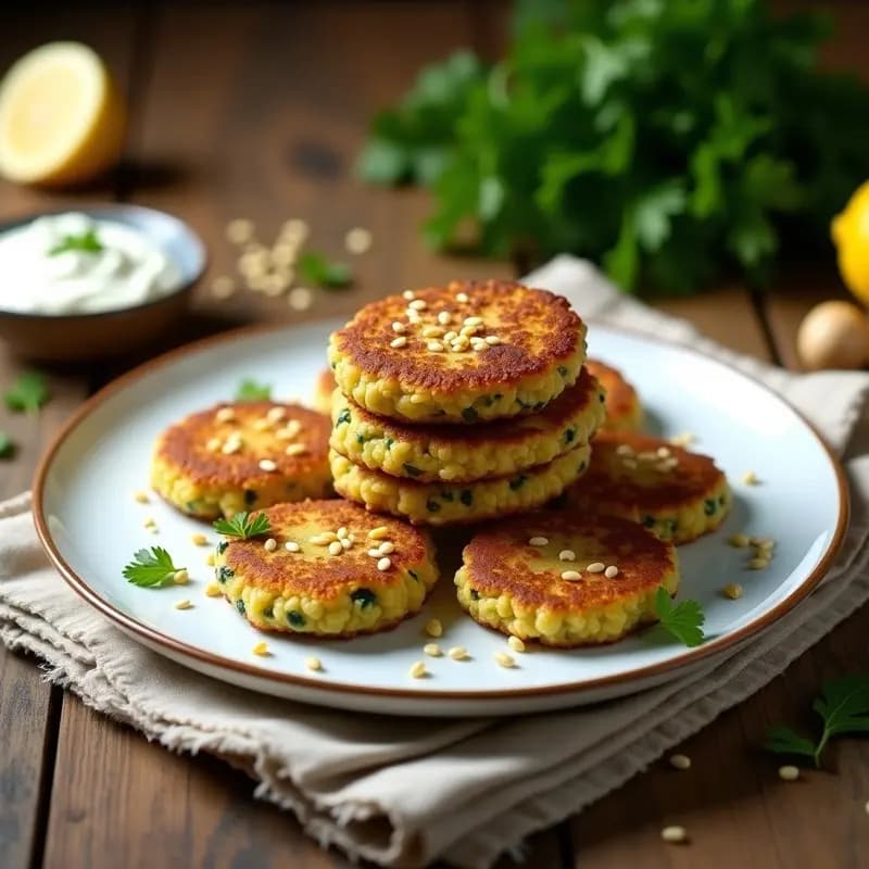Tortitas de Calabacín y Quinoa sin Huevo: Receta Vegana Crujiente en 20 Minutos