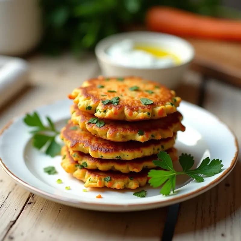 Tortitas de Calabacín y Zanahoria Keto: Receta Crujiente y Sin Carbohidratos en 15 Minutos