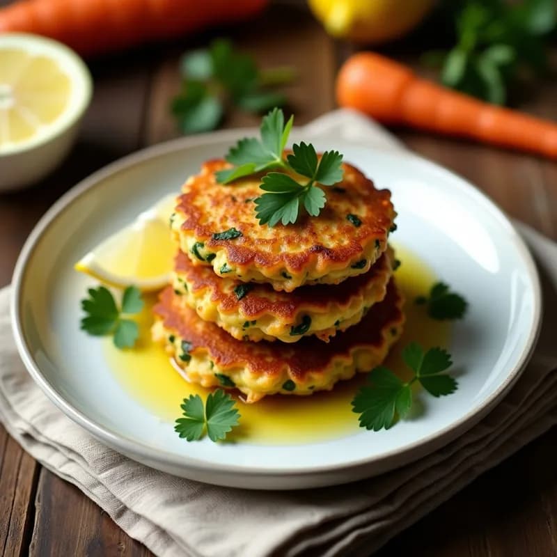 Tortitas de Calabacín y Zanahoria: Receta Sin Huevo y Alta en Fibra en 20 Minutos