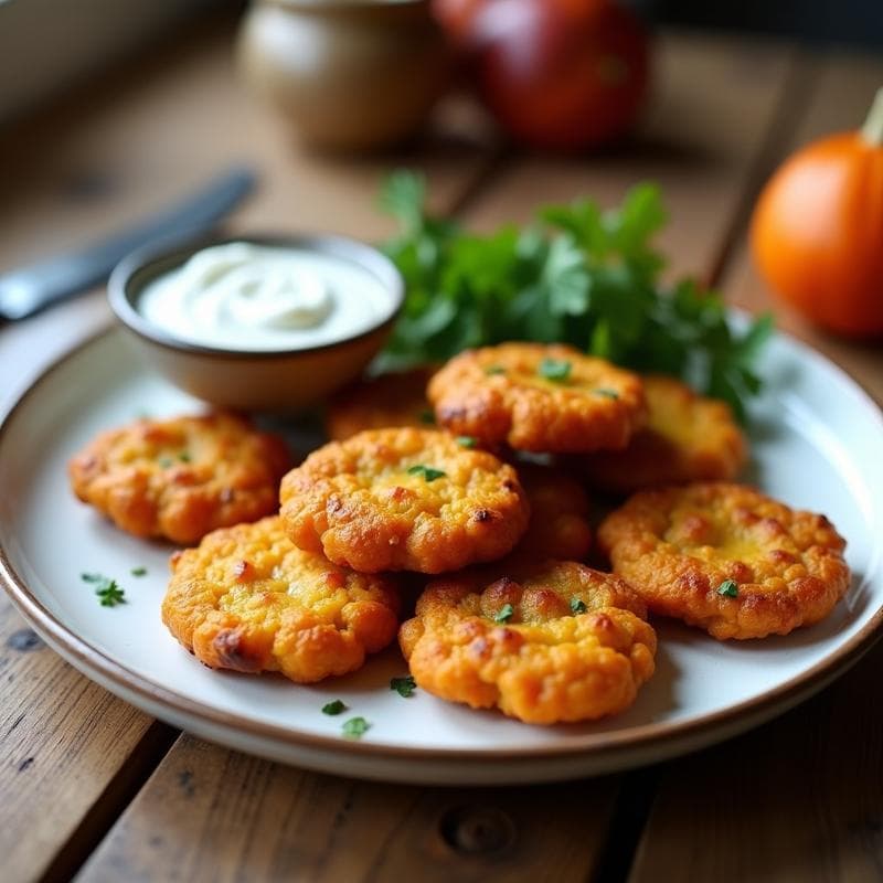 Tortitas de Calabaza y Ajo Negro en Airfryer: Receta Rápida y Sin Harina
